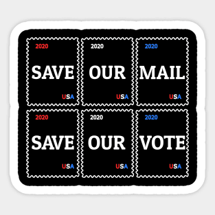 Save Our Mail Save Our Vote Sticker